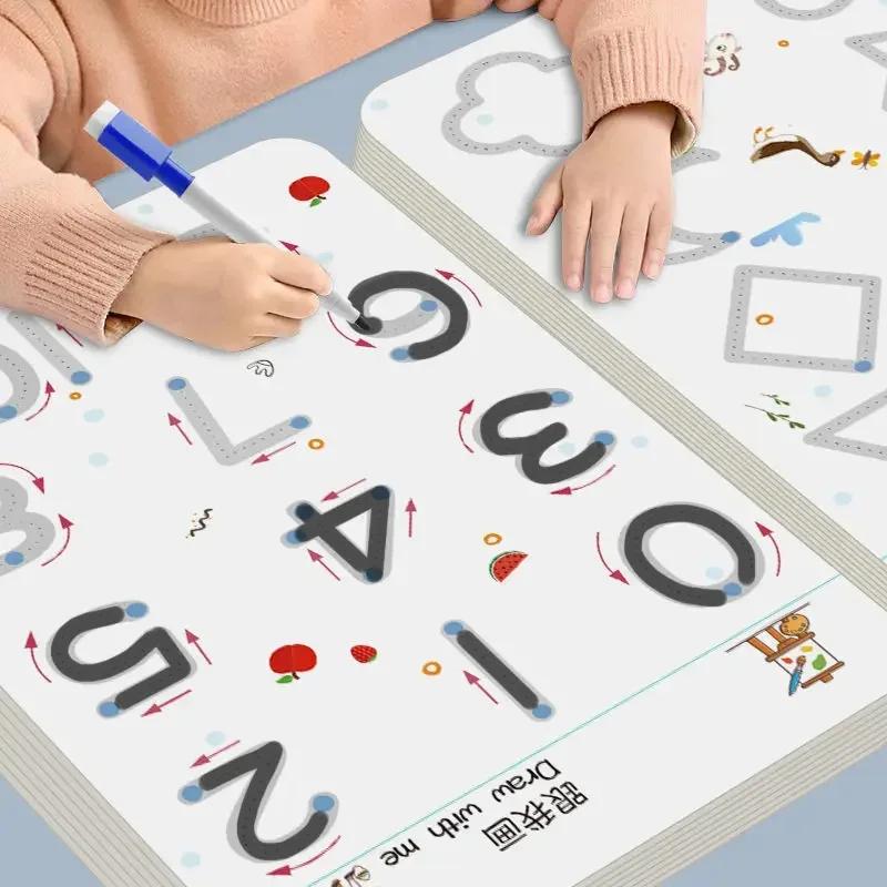 Kids Educational Workbooks - Libro de trabajo de rastreo mágico,