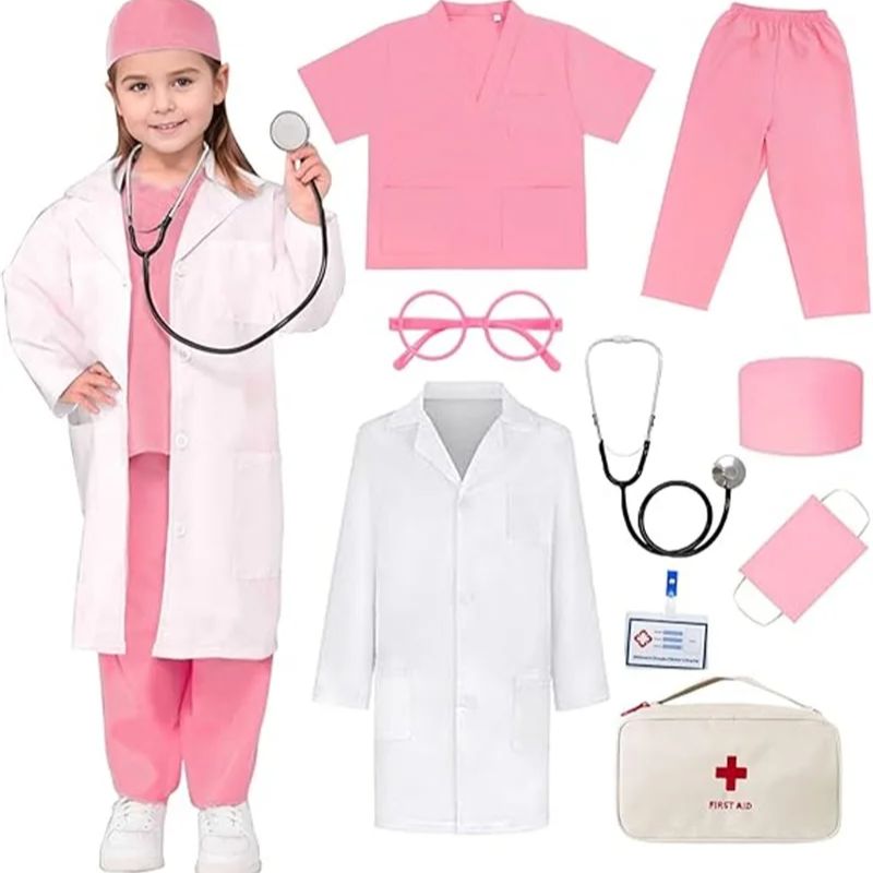 Kids Doctor Education - Top + Pantalones + abrigo +
