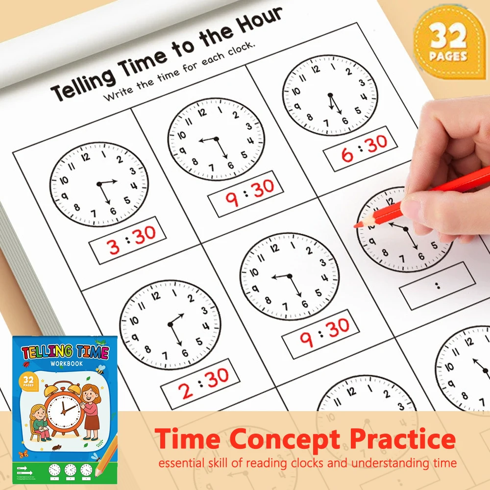 Kids Educational Workbooks - Cuaderno de Actividades de 32 Páginas
