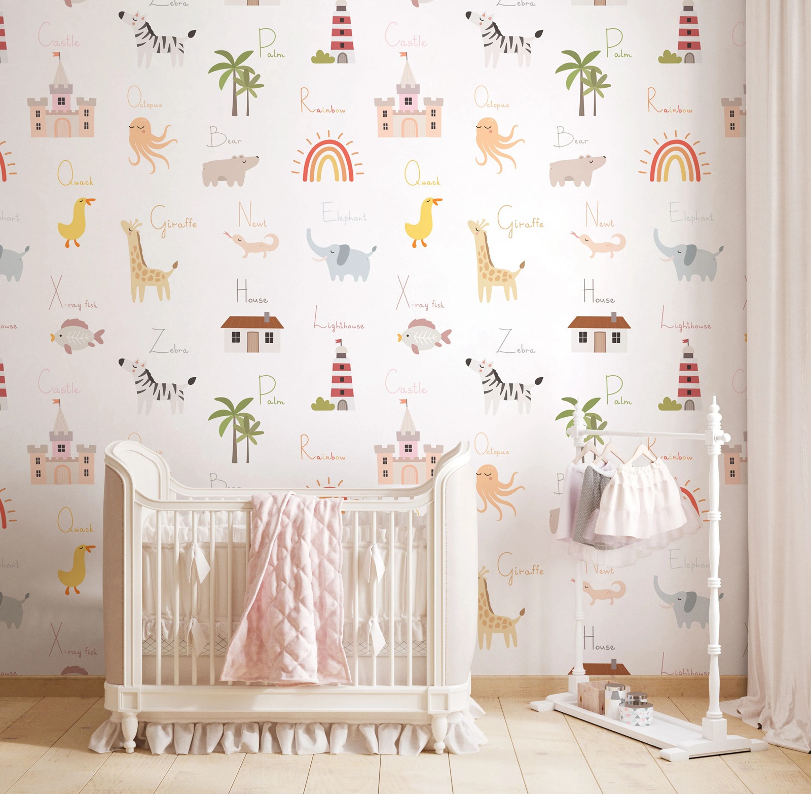 Kids Education Wallpaper - Papel Tapiz Educativo para Niños, Despegable