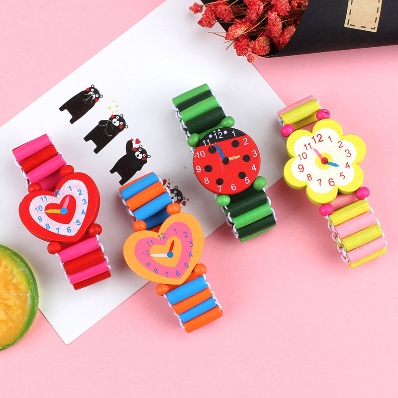 Kids Educational Watch - Bonitos relojes de pulsera de madera