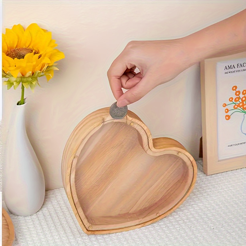Kids Education Savings - Alcancía con letras de madera para