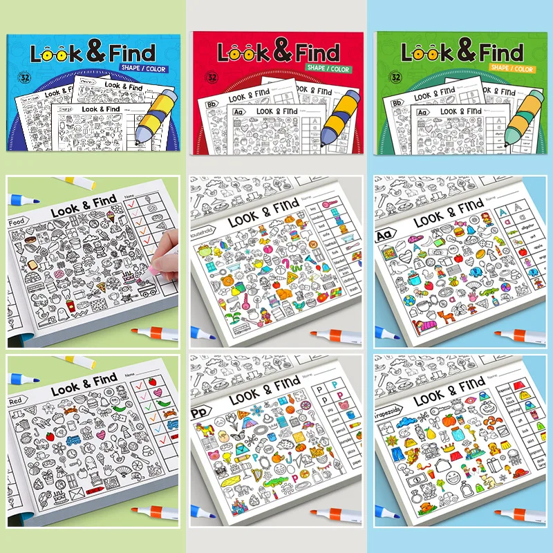 Kids Educational Workbooks - Libro de Colorear con Objetos Ocultos