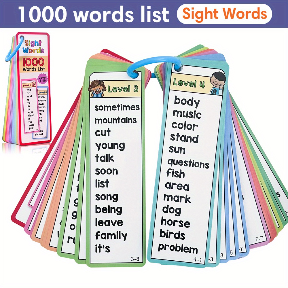 Kids Education Age - Tarjetas Flash de 1000 palabras visuales