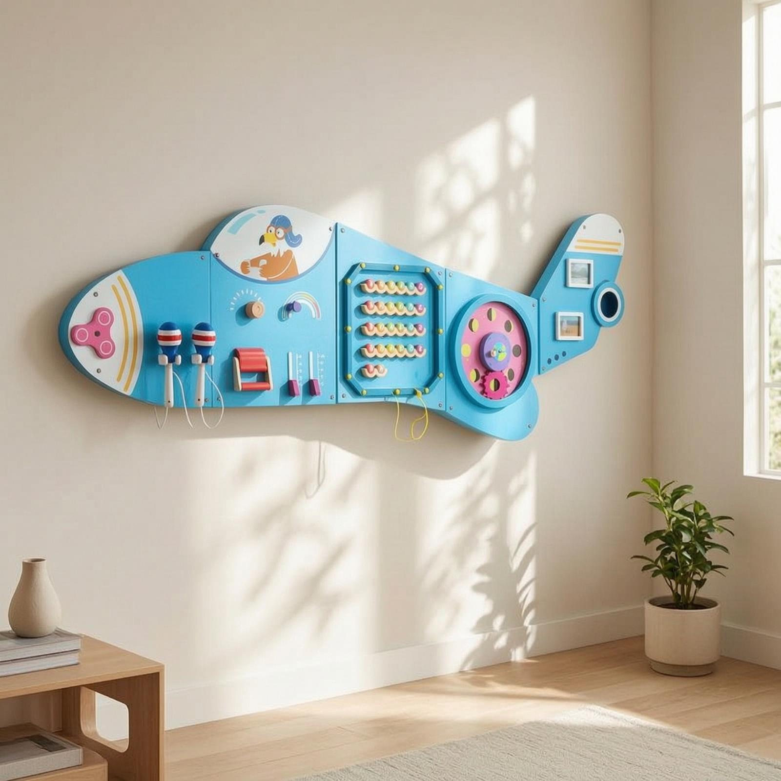 Kids Education Wallpaper - Tablero de Actividades de Madera para
