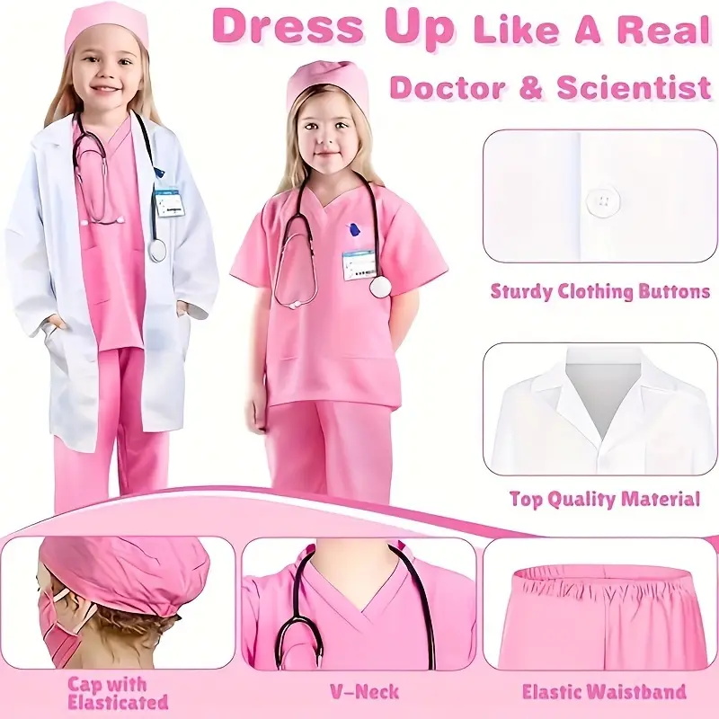 Top + Pantalones + abrigo + ac - Kids Doctor Education reseña y precio