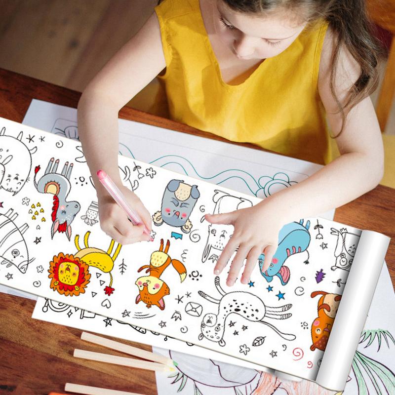 Rollo de papel para colorear p - Kids Education Wallpaper reseña y precio