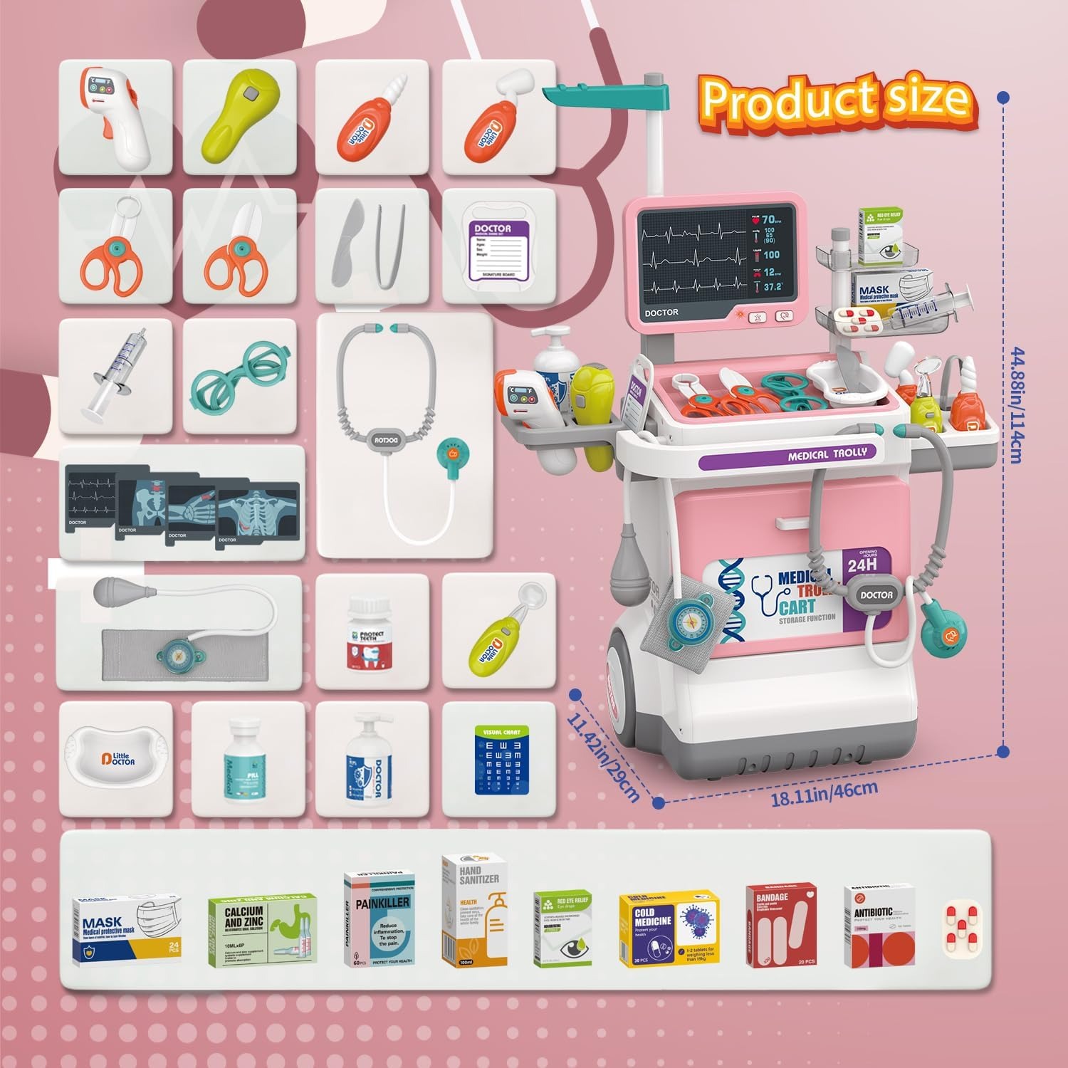 Juego de Doctor de Lujo para N - Kids Doctor Education reseña y precio