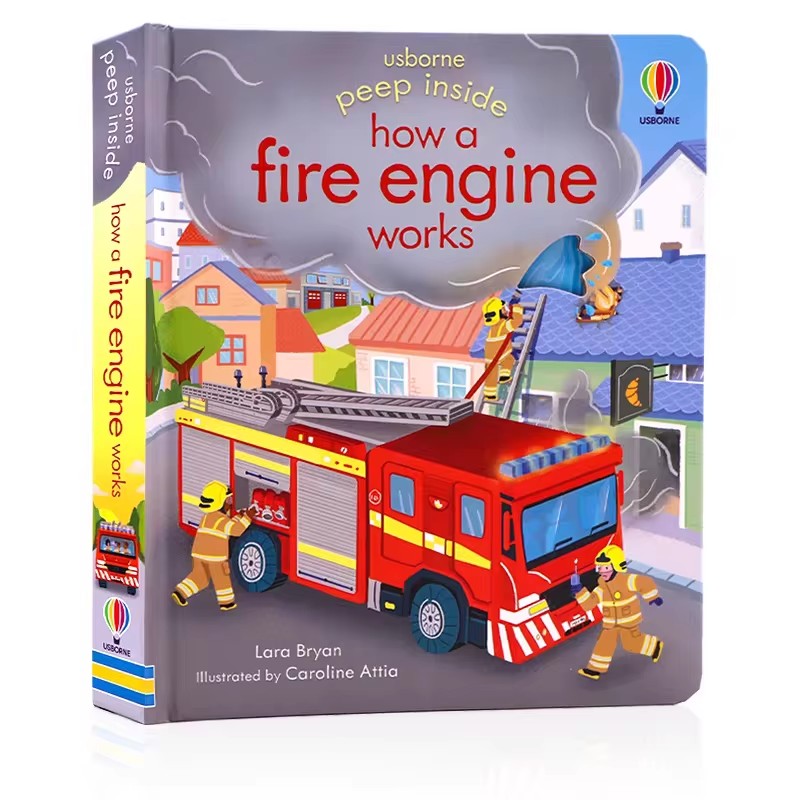 Usborne Peep Inside How A Fire - Kids Education Age reseña y precio