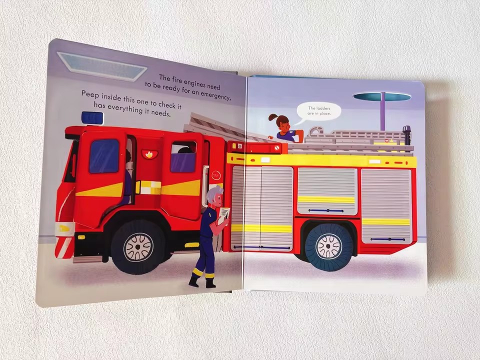 Usborne Peep Inside How A Fire - Kids Education Age reseña y precio