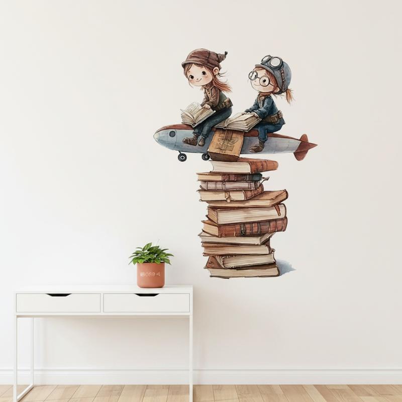 1 adhesivo de pared removible  - Kids Education Wallpaper reseña y precio