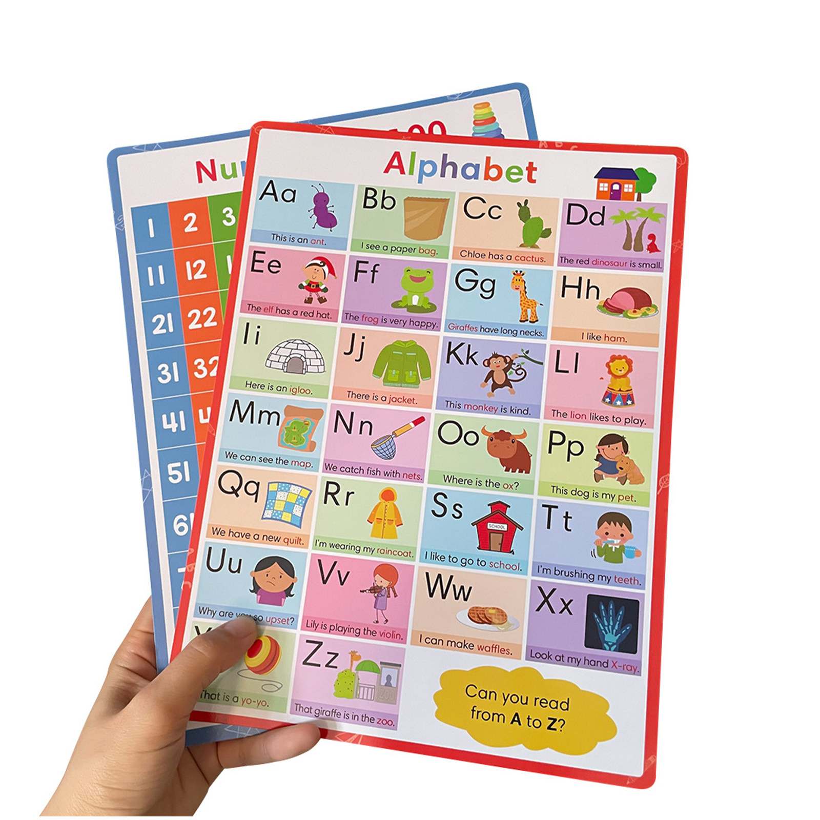 Juego de 2 Pósters de Alfabeto - Kids Education Wallpaper reseña y precio