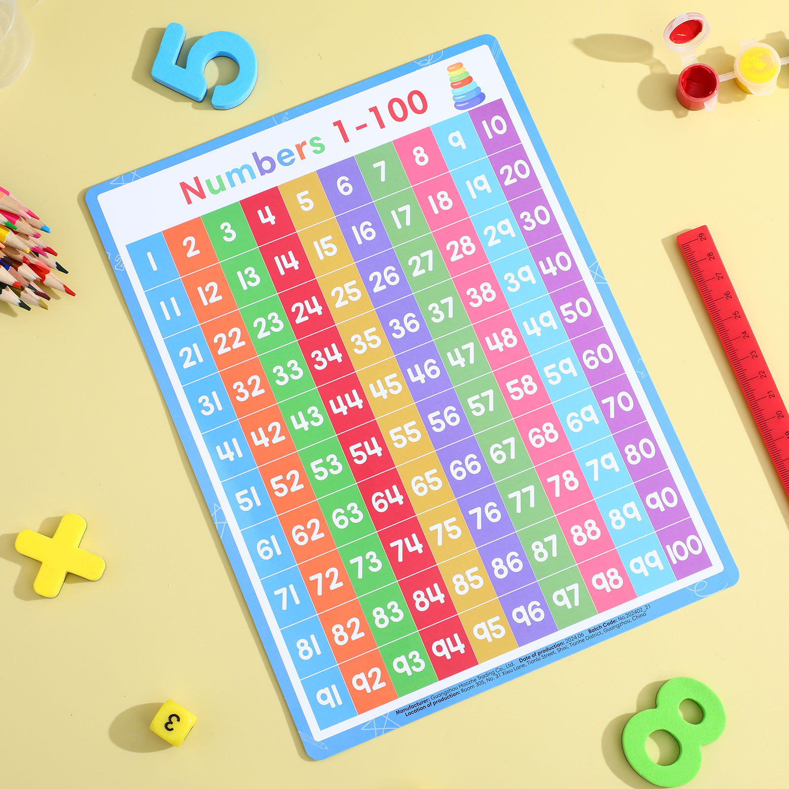 Juego de 2 Pósters de Alfabeto - Kids Education Wallpaper reseña y precio