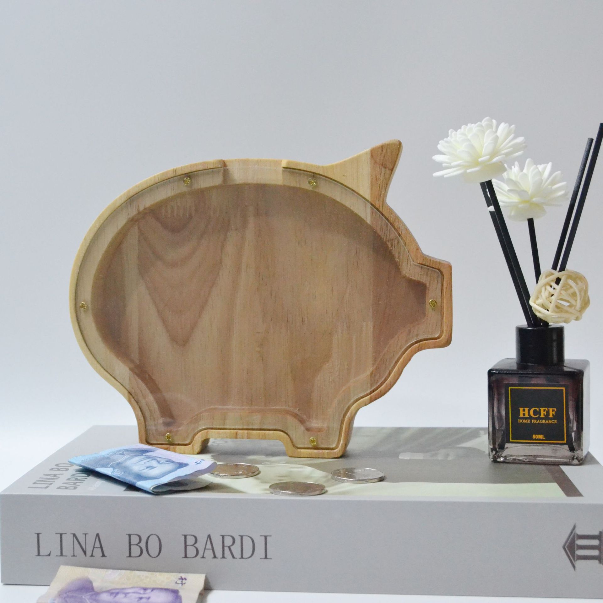 Alcancía de madera con alfabet - Kids Education Savings reseña y precio