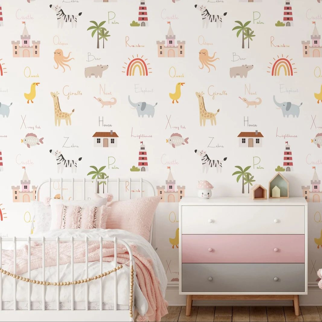 Papel Tapiz Educativo para Niñ - Kids Education Wallpaper reseña y precio