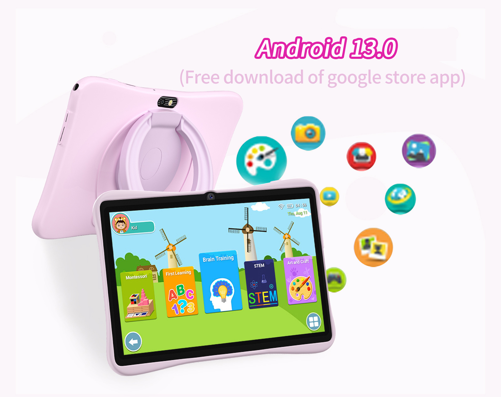 Tableta para niños de 7 pulgad - Kids Education System reseña y precio