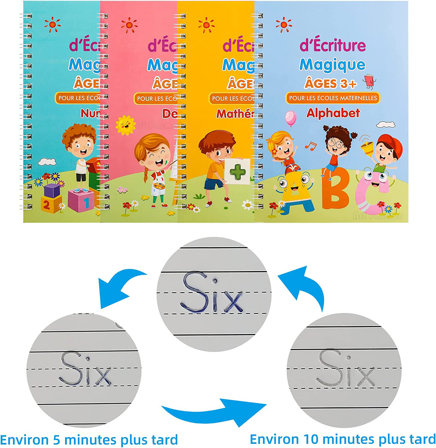 Cuaderno mágico de copia franc - Kids Educational Workbooks reseña y precio