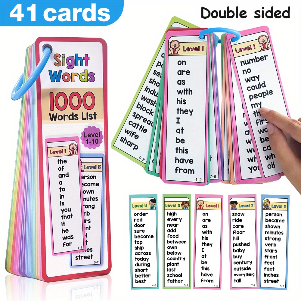 Tarjetas Flash de 1000 palabra - Kids Education Age reseña y precio