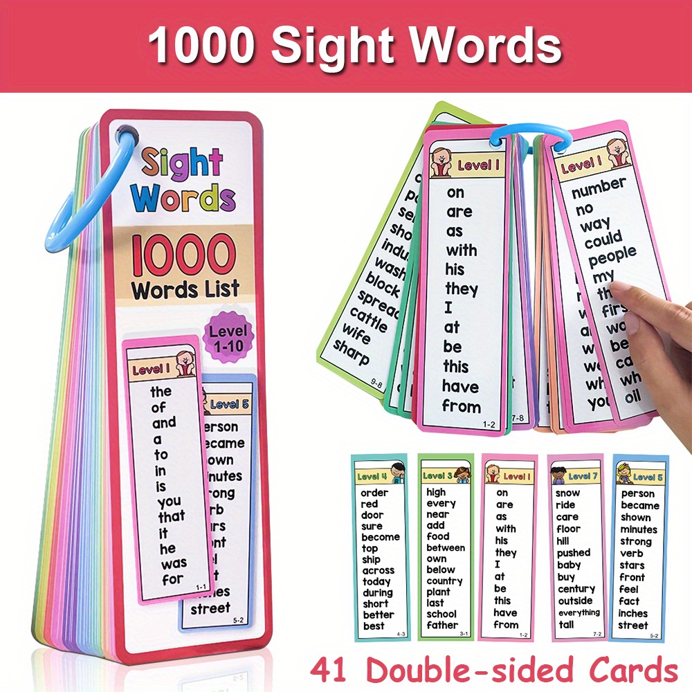 Tarjetas Flash de 1000 palabra - Kids Education Age reseña y precio