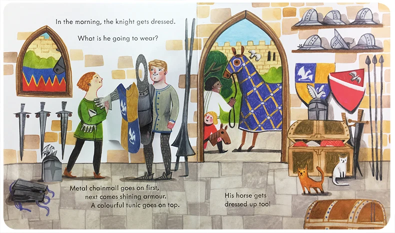 Usborne Peep Inside The Castle - Kids Education Age reseña y precio