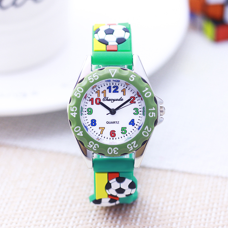 Relojes de Cuarzo 3D de Fútbol - Kids Educational Watch reseña y precio