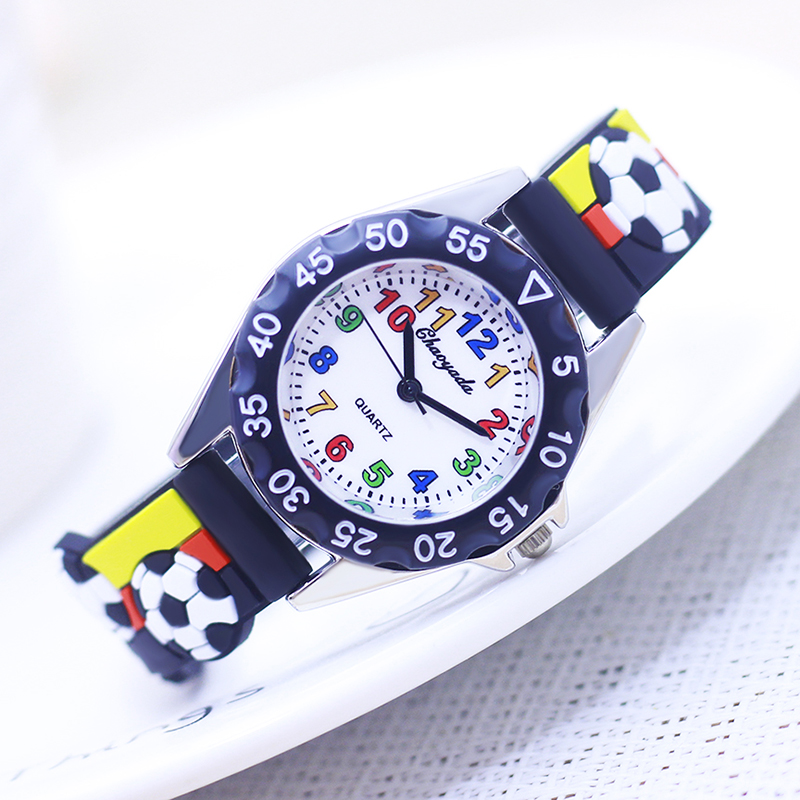 Relojes de Cuarzo 3D de Fútbol - Kids Educational Watch reseña y precio