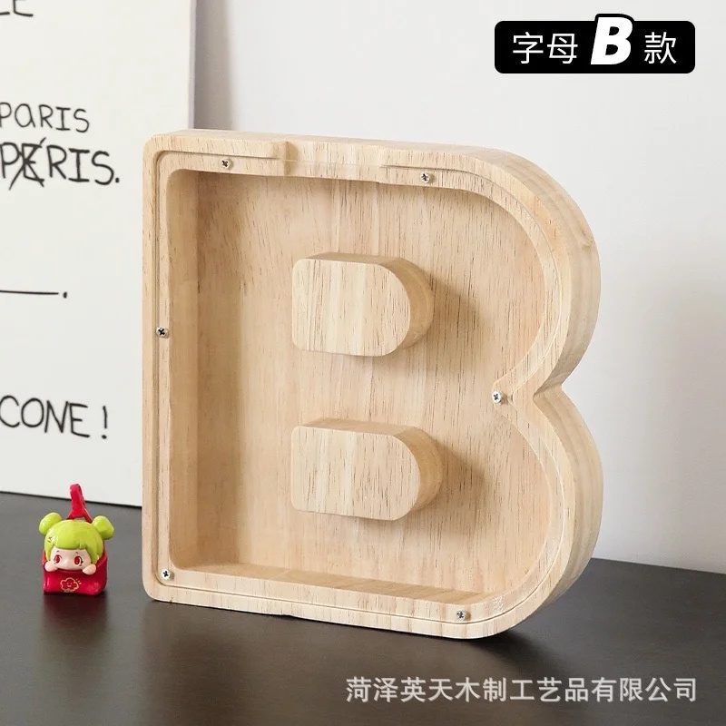Hucha de madera con 26 letras  - Kids Education Savings reseña y precio