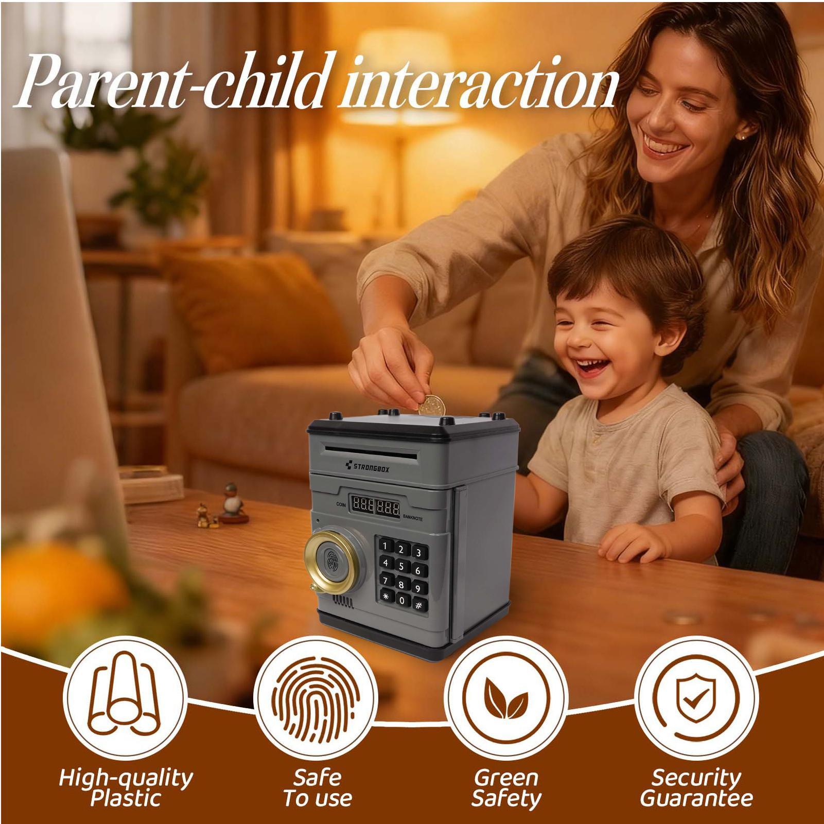 Caja de seguridad electrónica  - Kids Education Savings reseña y precio