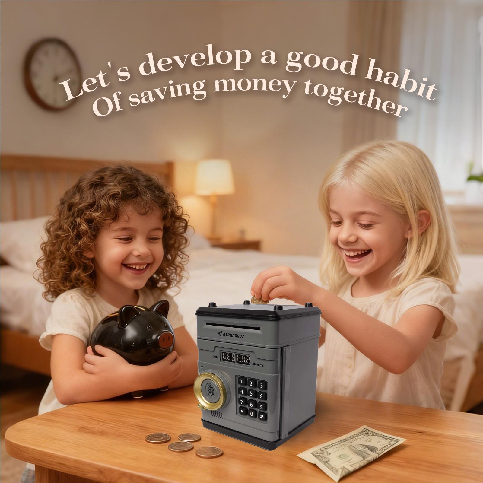 Caja de seguridad electrónica  - Kids Education Savings reseña y precio