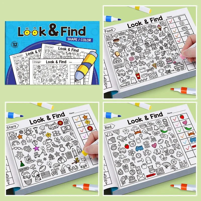 Libro de actividades de búsque - Kids Education Book reseña y precio