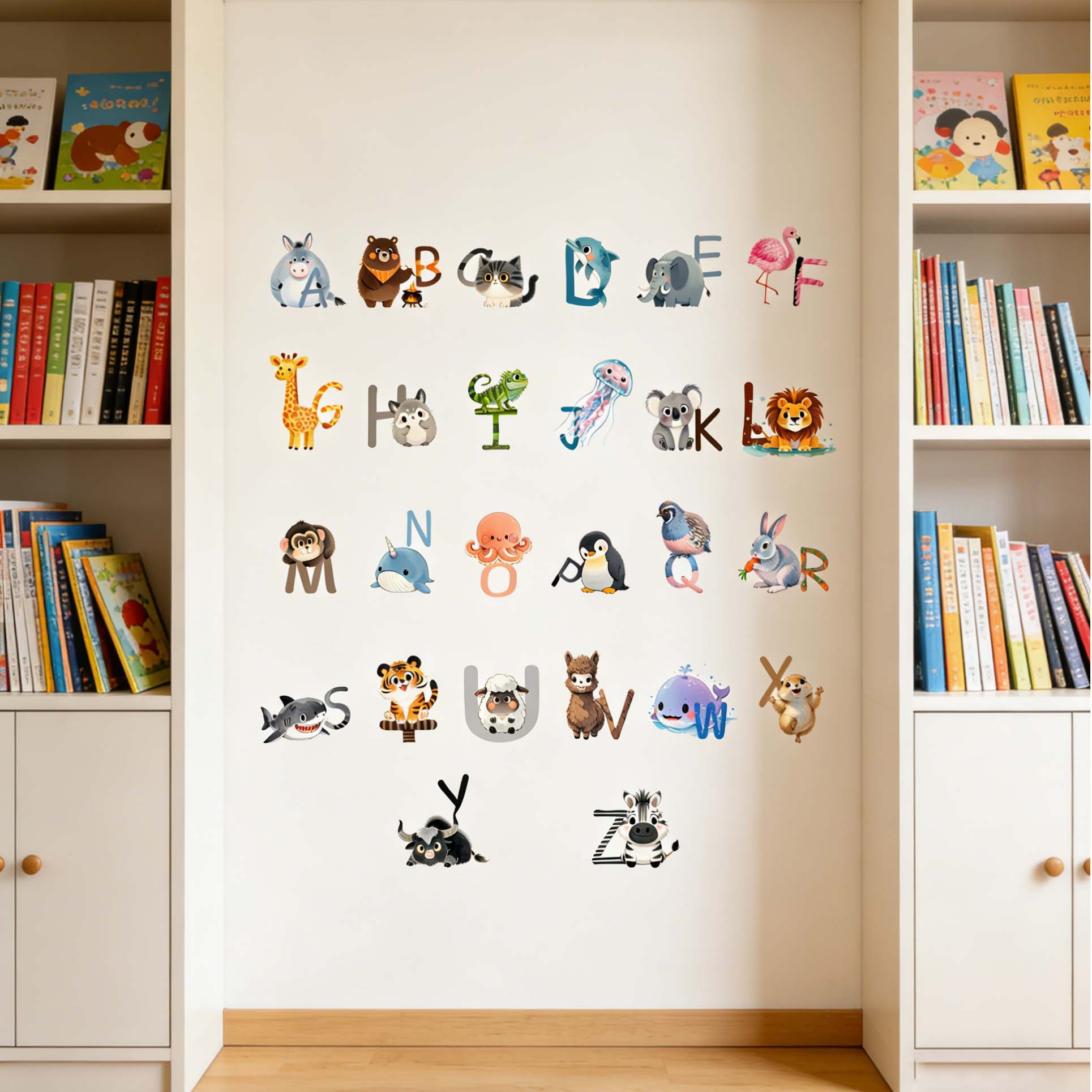 Pegatinas de pared del alfabet - Kids Education Wallpaper reseña y precio