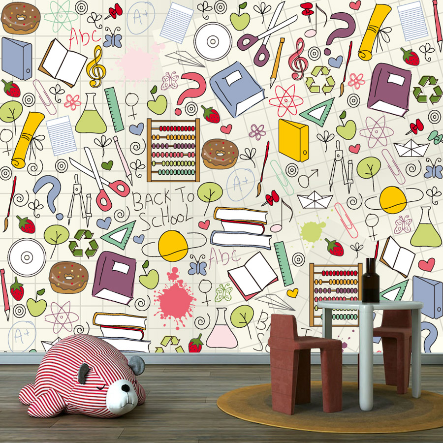 Papel Tapiz Autoadhesivo Fácil - Kids Education Wallpaper reseña y precio