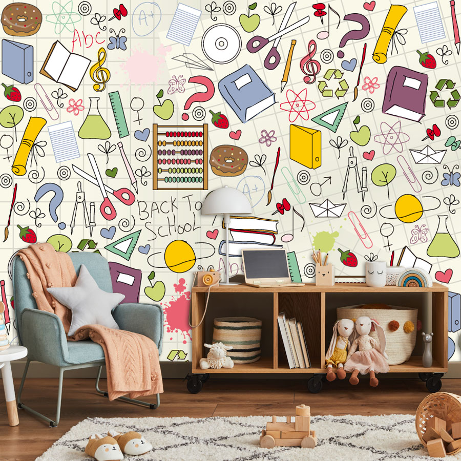 Papel Tapiz Autoadhesivo Fácil - Kids Education Wallpaper reseña y precio
